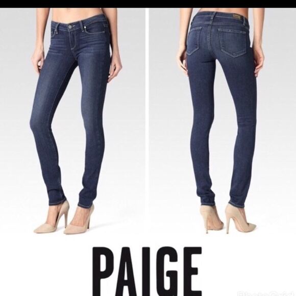 PAIGE Denim - Paige | Womens ‘peg Super Skinny’ Denim Jeans | Color: Medium blue | Size: 28